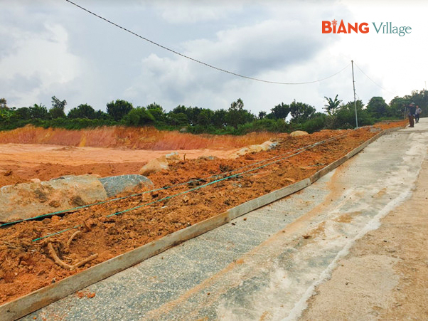 Tiến độ thi công hạ tầng KDC Biang Village ngày 03/06/2022