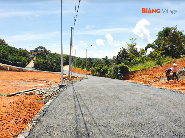 Tiến độ thi công hạ tầng KDC Biang Village ngày 12/06/2022